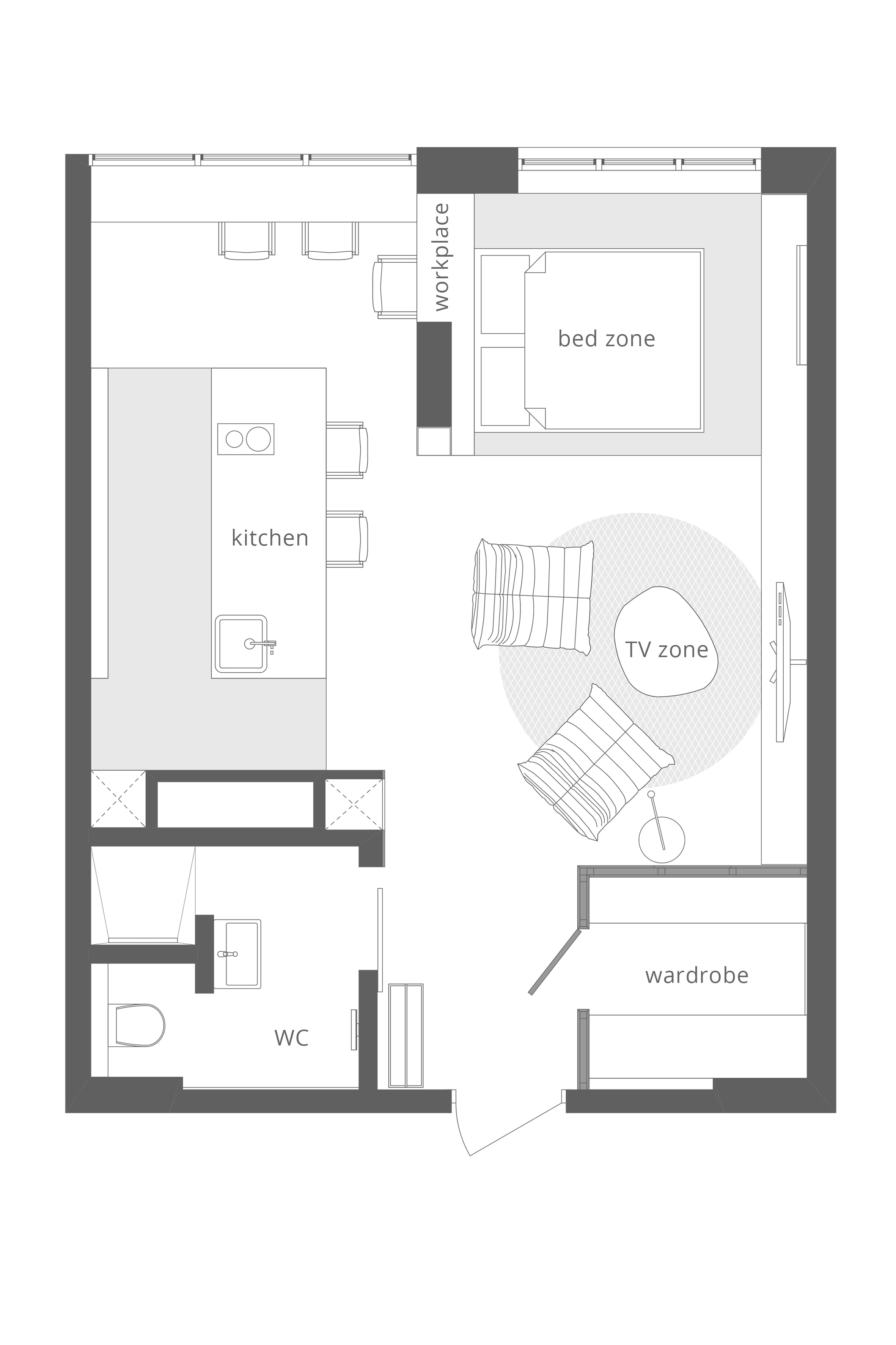 apartment interior(for rent)