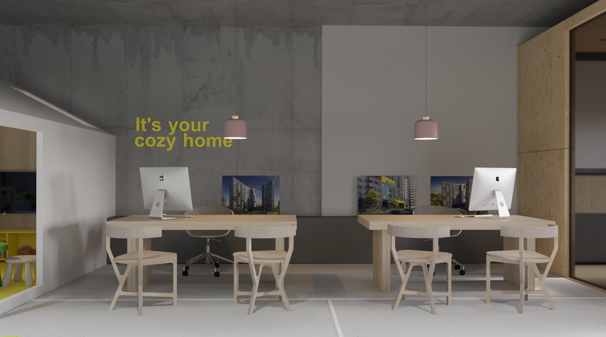 sales department interior