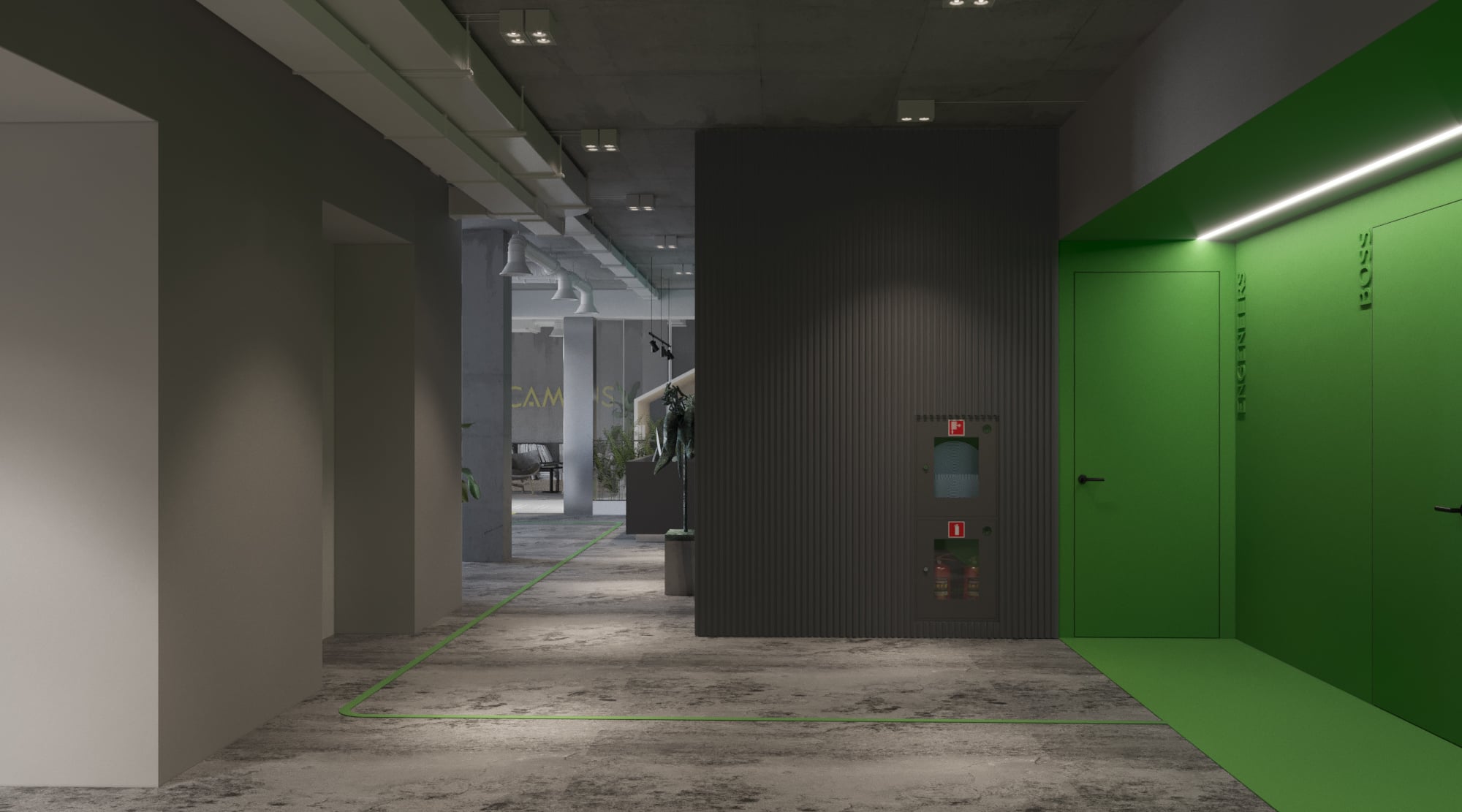 sales department interior