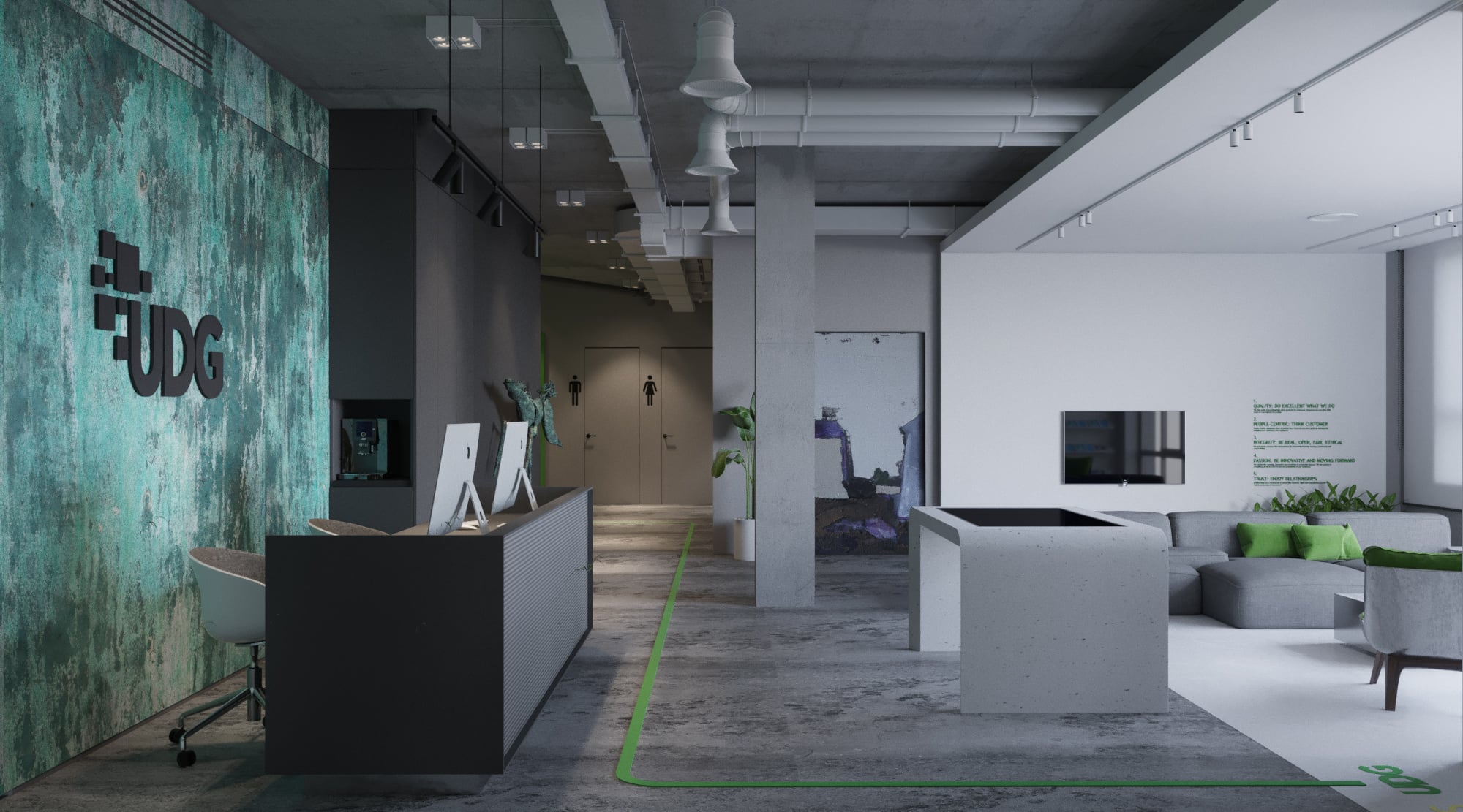 sales department interior