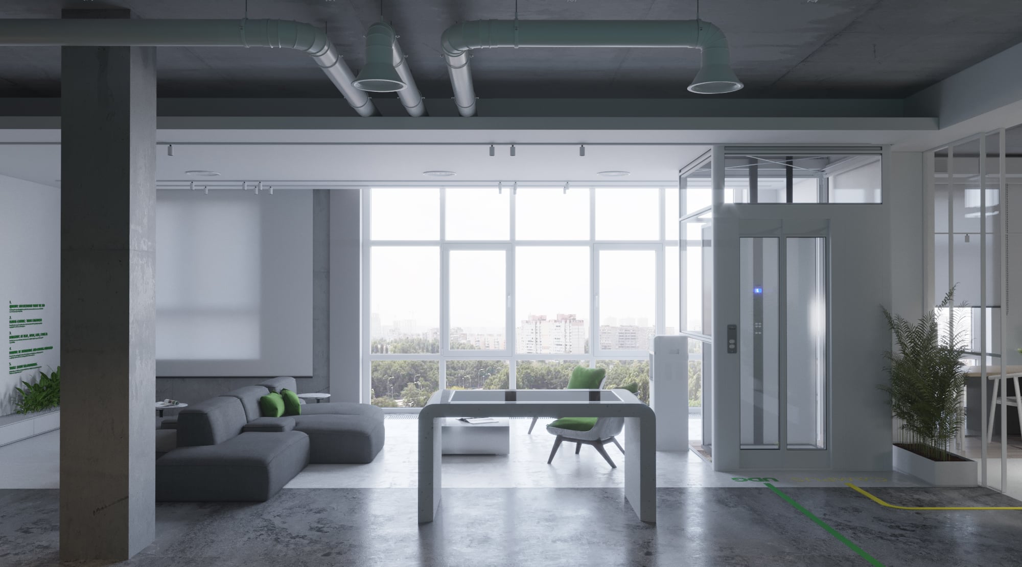 sales department interior