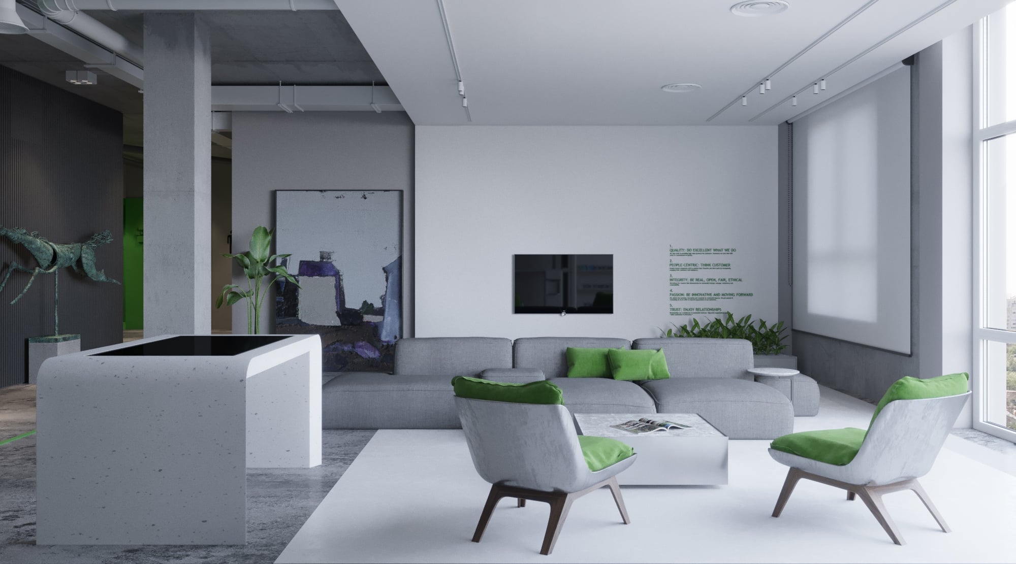 sales department interior